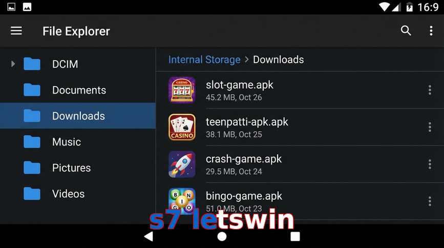 Main screen of S7 Letswin gameapk page for PK players